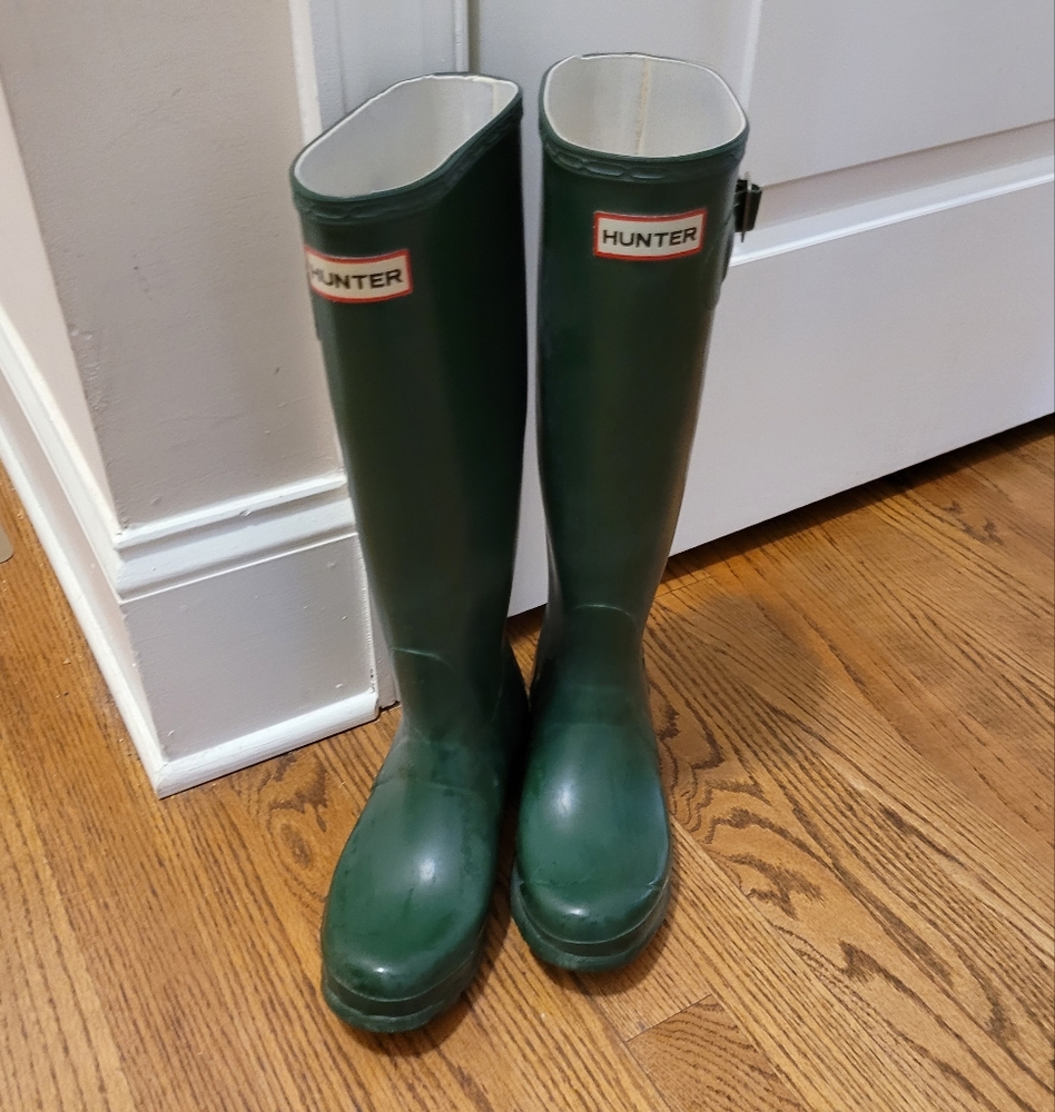 Hunter original tall rain boots hunter Green 6